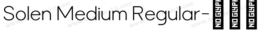 Solen Medium Regular字体转换